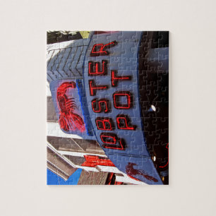 Puzzle Enseigne au néon de pot de homard