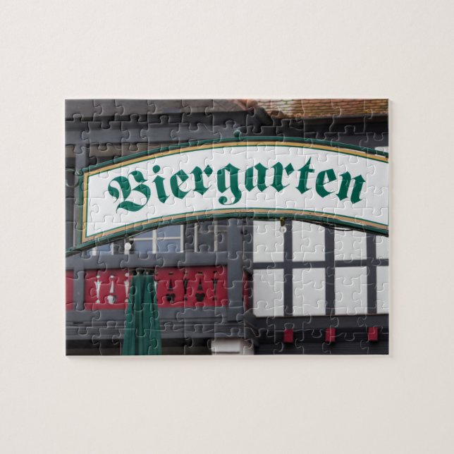 Puzzle Enseigne de biergarten, Allemagne (Horizontal)