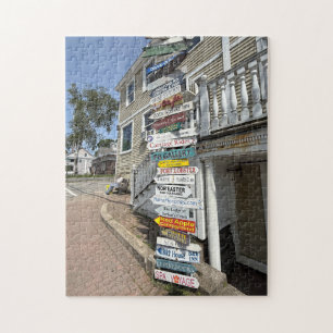 Puzzle Enseignes colorées de magasins à Kennebunkport Mai