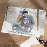 Puzzle Ensemble est notre heureux lieu Noël Photo de fami<br><div class="desc">Family Christmas Photo Together is Our Happy Place jigsaw puzzle vous pouvez ajouter votre photo,  vos noms et une citation en cliquant sur le bouton "Personnaliser"</div>