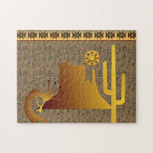 Puzzle Ensemble Kokopelli Mesa & Cactus #1