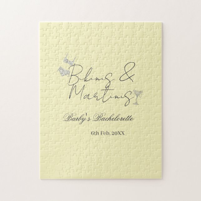 Puzzle enterrement de vie de jeune fille Bikins & Martini (Vertical)
