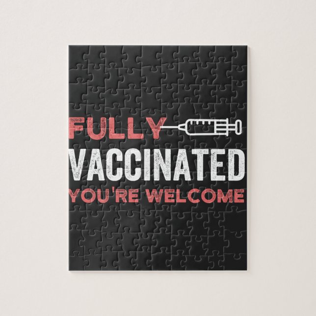 Puzzle Entièrement vacciné Vous êtes le bienvenu (Vertical)