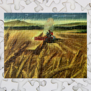 Puzzle Entreprise agricole vintage, Agriculture du blé