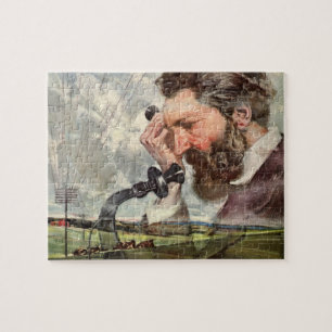 Puzzle Entreprise Vintage, Téléphone d'Alexander Graham B