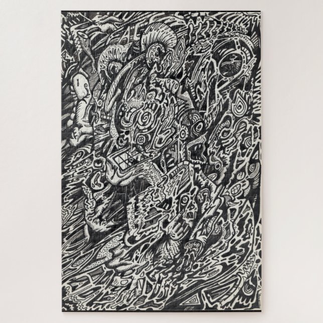 Puzzle Entrez, l'homme au micro-point (Vertical)