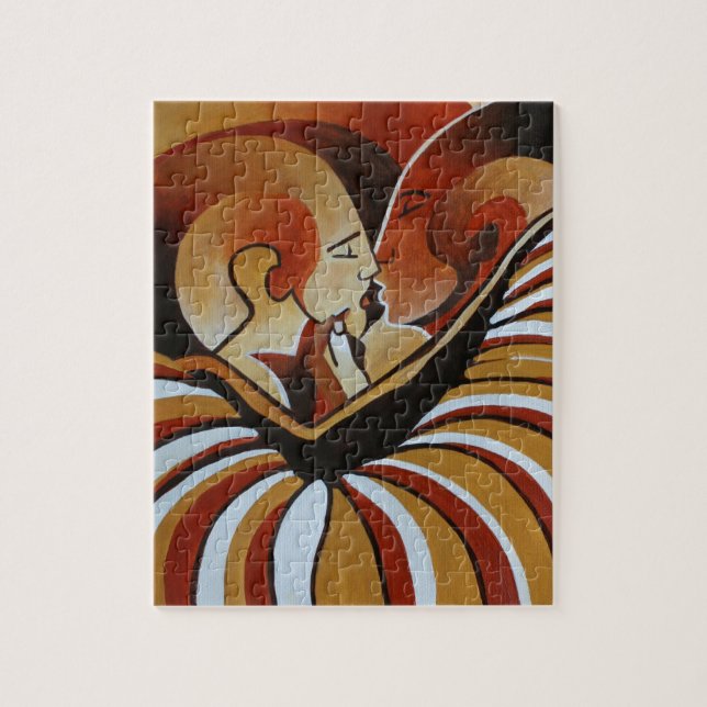 Puzzle Enveloppé Dans Une Couverture D'Amour (Vertical)