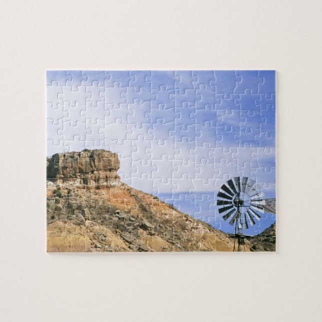 Puzzle Éolienne et falaises de Palo Duro, Texas, États-Un (Horizontal)
