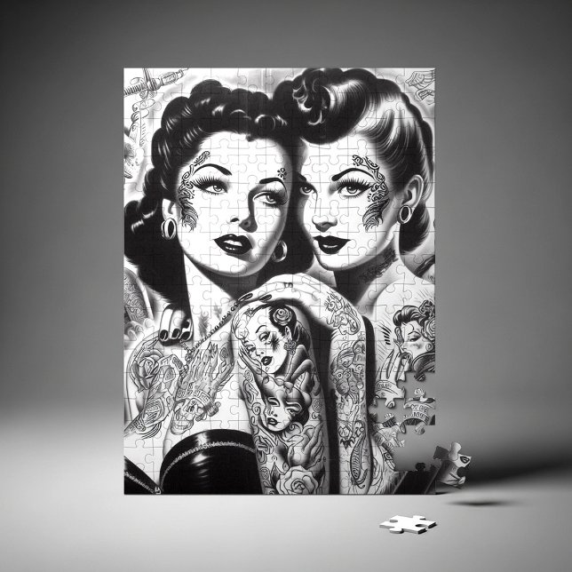 Puzzle Éphémères tatouées vintage (Créateur téléchargé)
