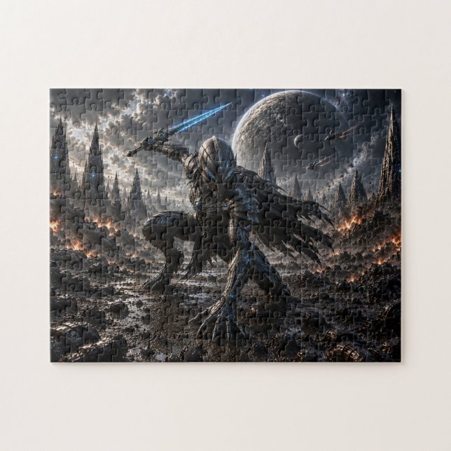 Puzzle Epic Alien Knight in a Distant Galaxy (Horizontal)