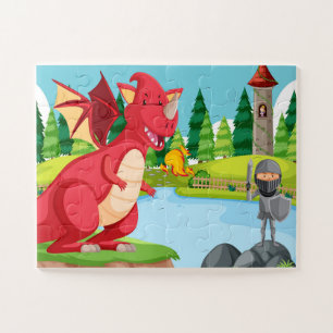 Puzzle Epic Imaginaire Adventure - Knight vs Dragon