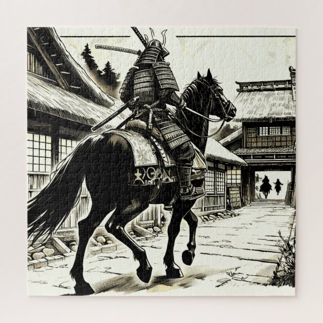 Puzzle Epic Samurai Rider Manga Art Imprimer (Vertical)