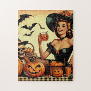 Puzzle Épingle vintage d'Halloween