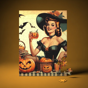 Puzzle Épingle vintage d'Halloween
