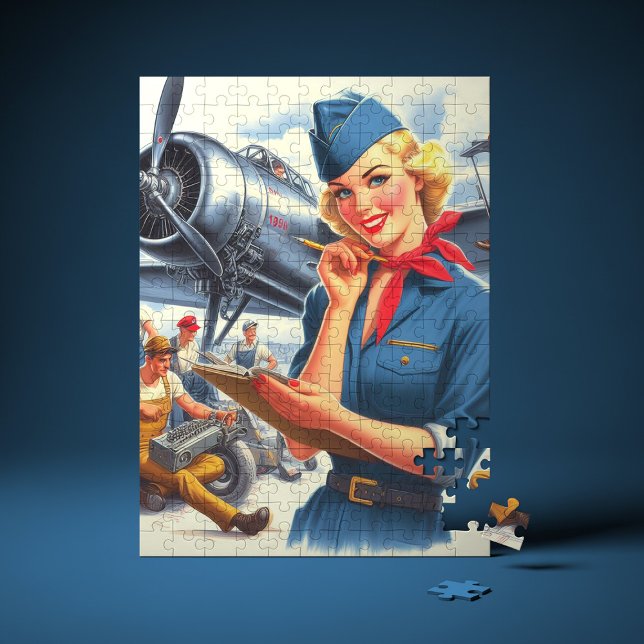 Puzzle Épiningle d'avion vintage (Créateur téléchargé)