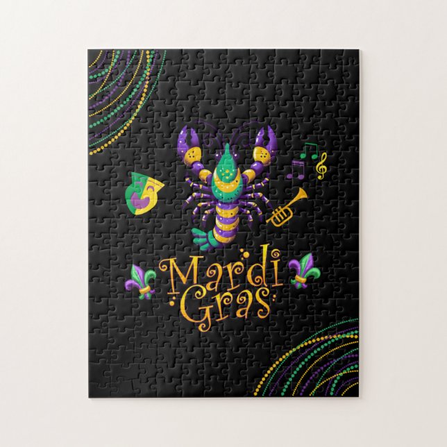 Puzzle Épis/trompette/masque/fleur de lis Mardi Gras (Vertical)