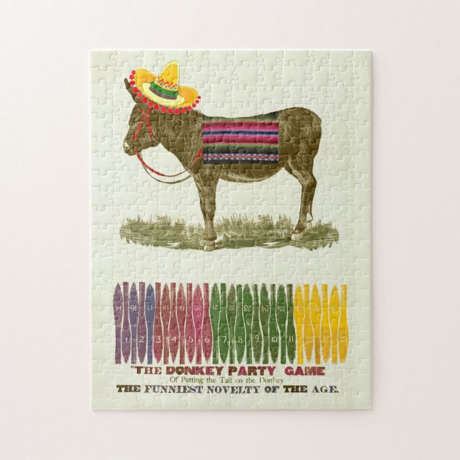 Puzzle Éplucher la queue sur l'âne (Vertical)