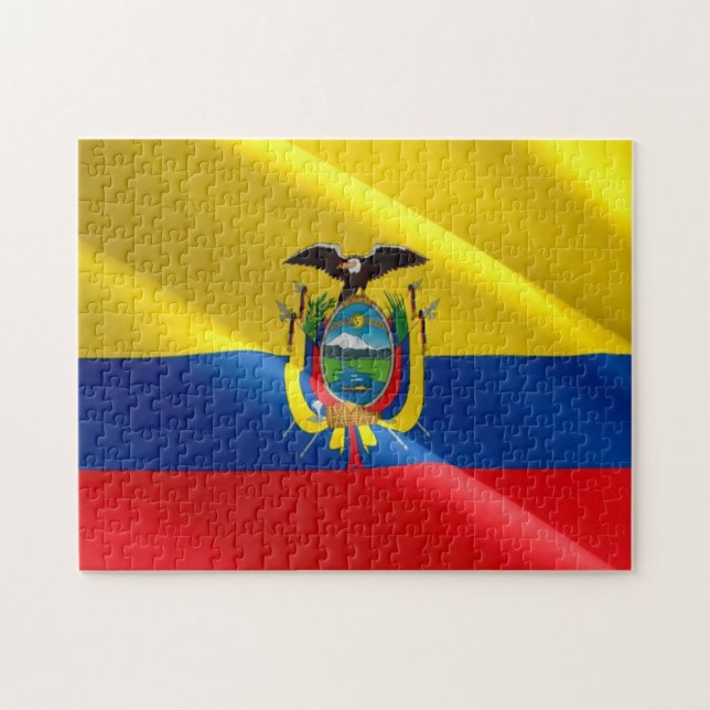 Puzzle Equateur - Drapeau équatorien - (Horizontal)