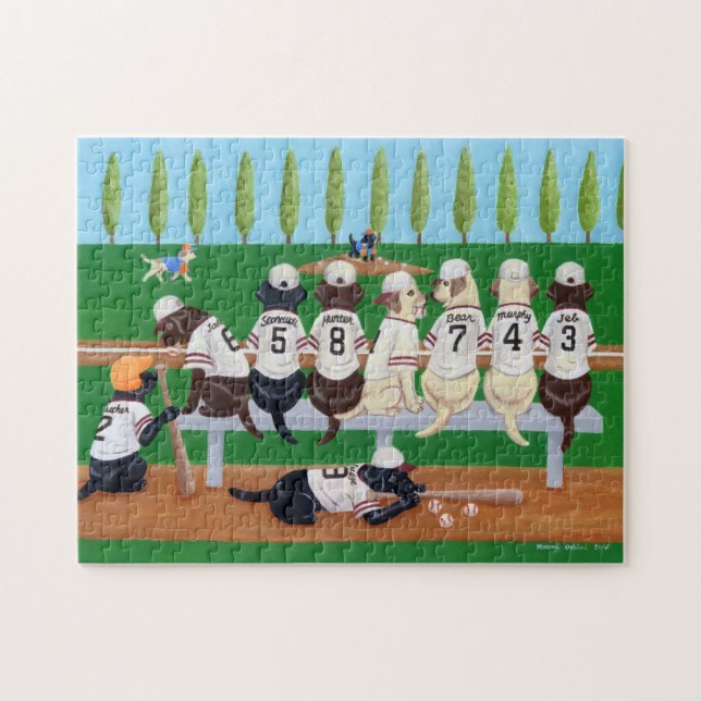 Puzzle Équipe de baseball Labradors (Horizontal)