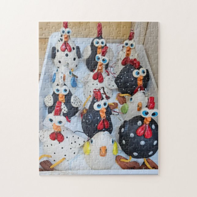 Puzzle Équipe de poulets complètement folle Puzzle, 11" x (Vertical)