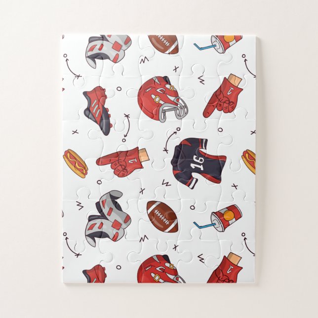 Puzzle Équipement sportif de football avec Motif alimenta (Vertical)