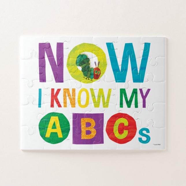 Puzzle Eric Carle| Maintenant je connais mes ABC - Enfant (Horizontal)