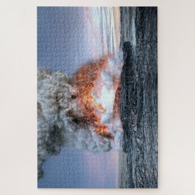Puzzle Eruption du volcan Kilauea à Hawaï,  (Vertical)
