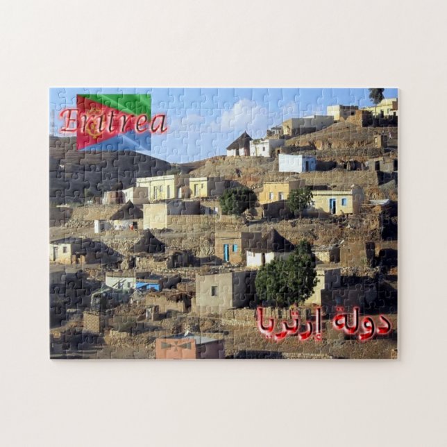 Puzzle Erythrée - Maisons de village - (Horizontal)