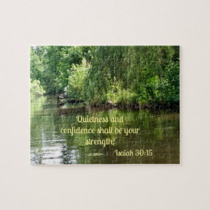 Puzzle Ésaïe 30:15 Le calme et la confiance seront
