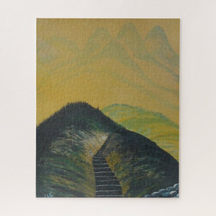 Puzzle Escalier Abstrait Coréen Dream Yellow Mountain