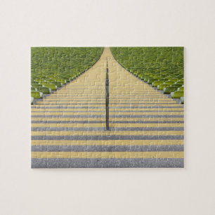 Puzzle Escalier de stade entre les rangées des sièges