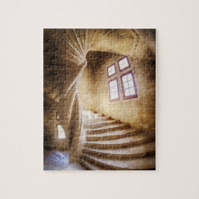 Puzzle Escalier en spirale beige, France (Vertical)