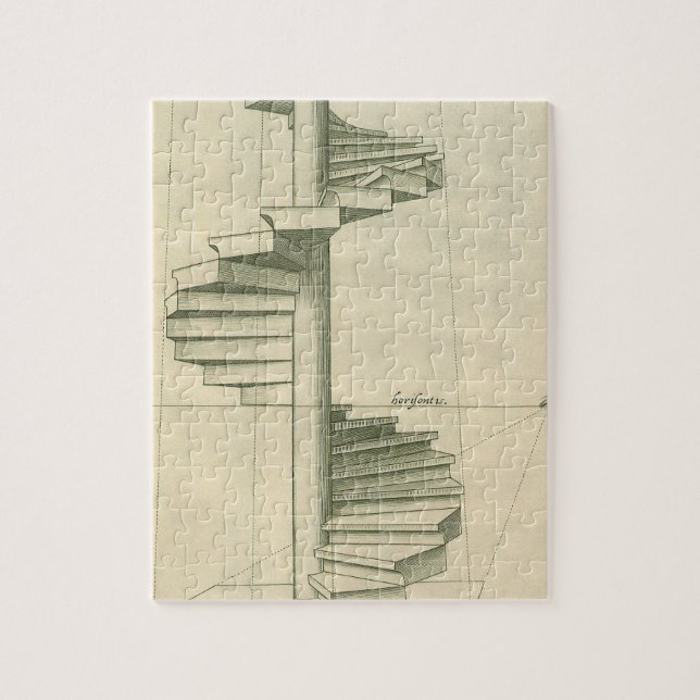 Puzzle Escaliers Architecturaux vintages, Escalier Spiral (Vertical)