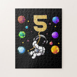 Puzzle Espace 5 Ans 5e Anniversaire Planètes Astronaut