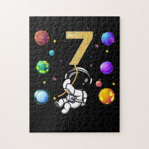 Puzzle Espace 7 Ans 7e Anniversaire Planètes Astronaut