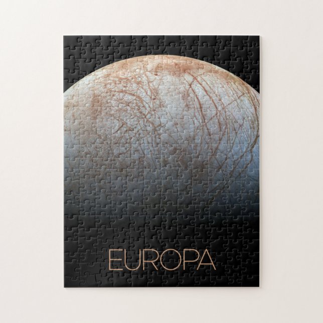 Puzzle Espace Extérieur, Cosmos, Système Solaire, Lune Eu (Vertical)