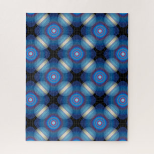 Puzzle Espace Géométrique Bleu