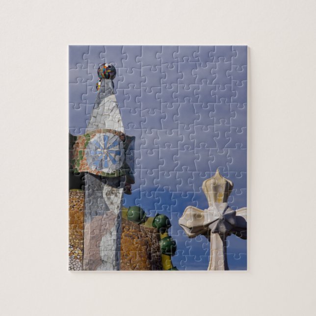Puzzle Espagne, Catalogne, Barcelone. Casa Batllo (1906). (Vertical)