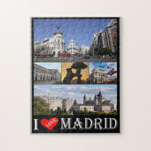 Puzzle Espagne - Madrid - I Love -