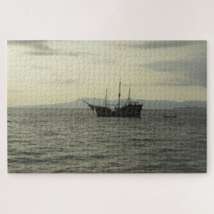 Puzzle espagnol de bateau de pirate de galion