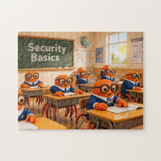 Puzzle Espion Crabe Classe Apprentissage Sécurité Essenti (Horizontal)