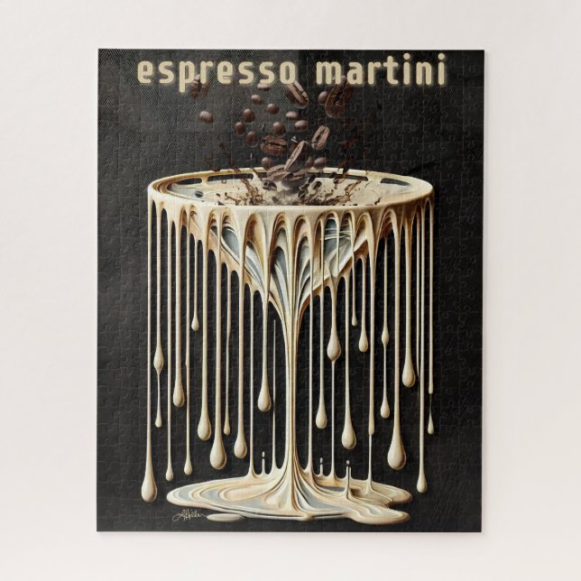 Puzzle Espresso Martini Cocktail Heure (Vertical)