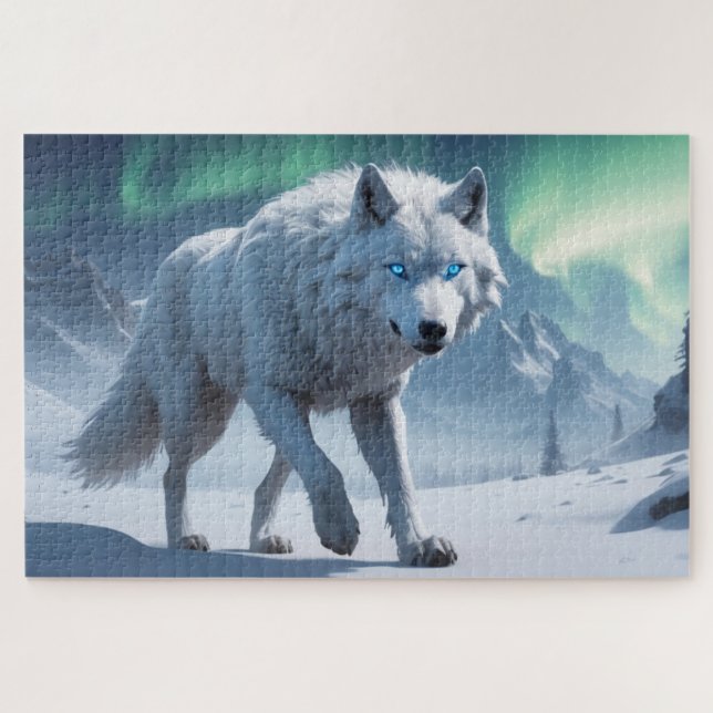 Puzzle Esprit de loup blanc (Horizontal)