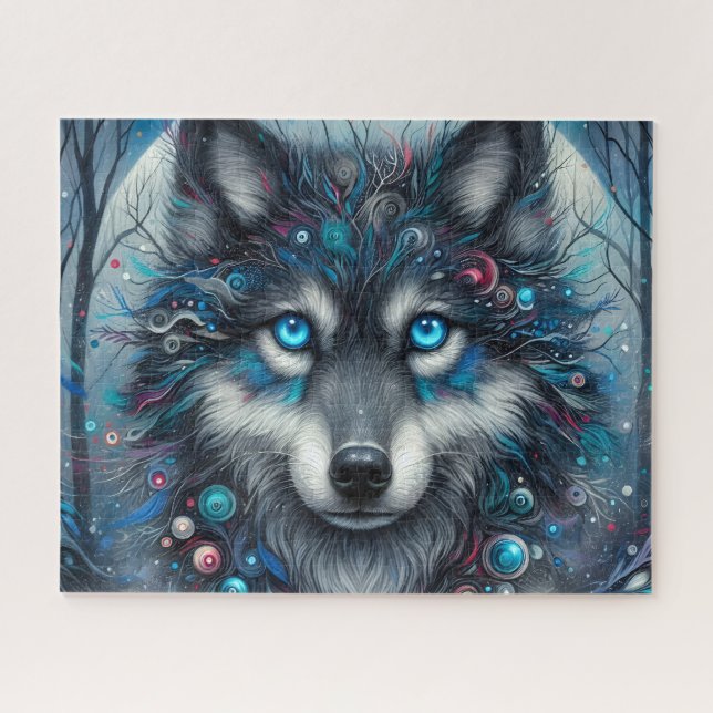 Puzzle Esprit de loup de galaxie (Horizontal)