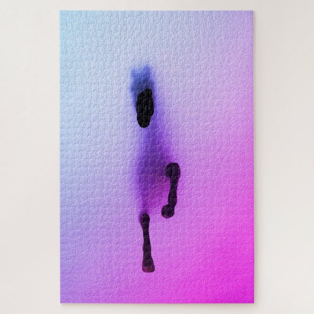 Puzzle Esprit du Cheval – Art Mural Abstrait (Vertical)