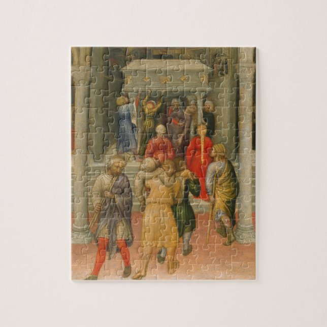 Puzzle Estropié et malade guéri à la tombe de (Vertical)
