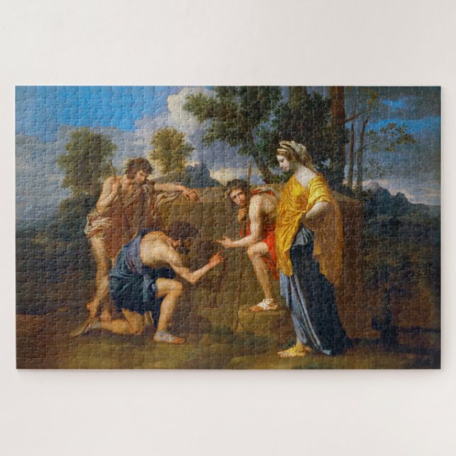 Puzzle Et dans Arcadia ego, Poussin (Horizontal)