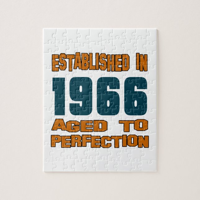 Puzzle Établi en 1966 (Vertical)