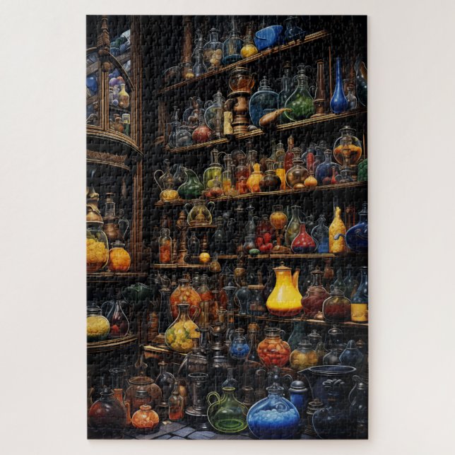 Puzzle Étagères de bouteilles de potion (Vertical)