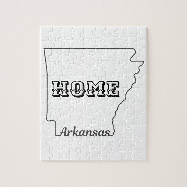 Puzzle État de l'ARKANSAS (Vertical)